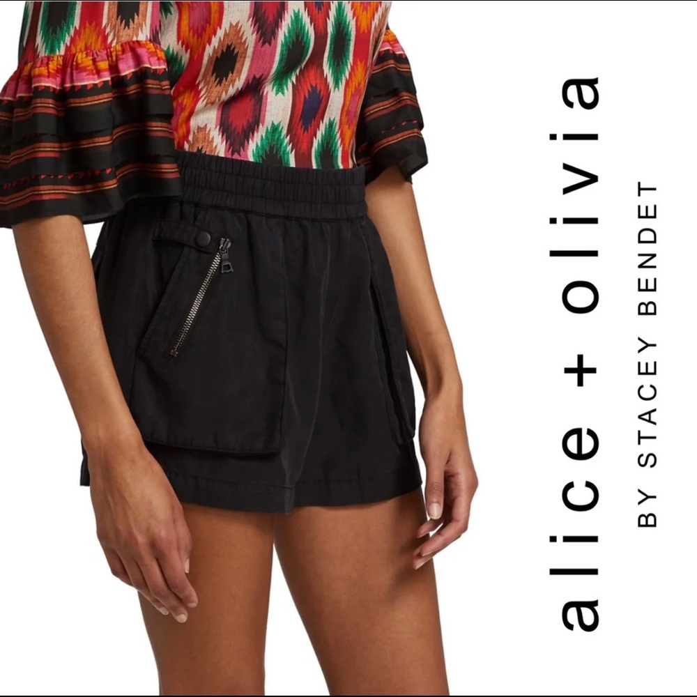 ALICE + OLIVIA Britney High Waist Shorts NEW